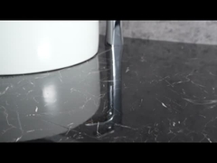 Grifo mezclador de latón alto con acabado cromado para lavabo de baño moderno T9372L