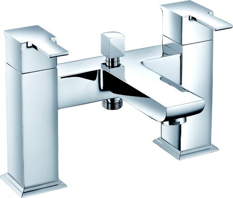 Contemporary Bath Shower Mixer Faucet in Chrome Finish for Bath T8791