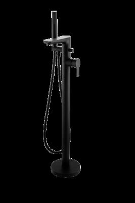 Modern Style Floor Standing Bath Shower Mixer with Chrome Finish and 3-Year Warranty for Bathroom