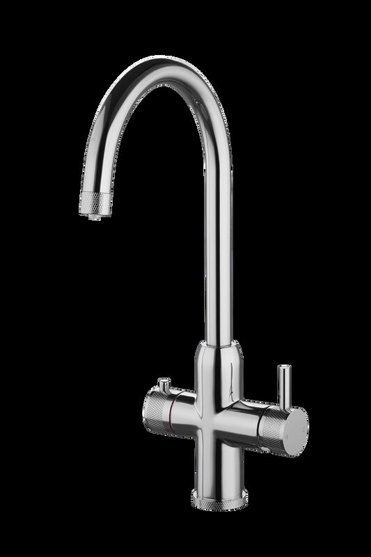 Chrome Kitchen Mixer Faucet Brass Body Single Handle Easy Installation T91066